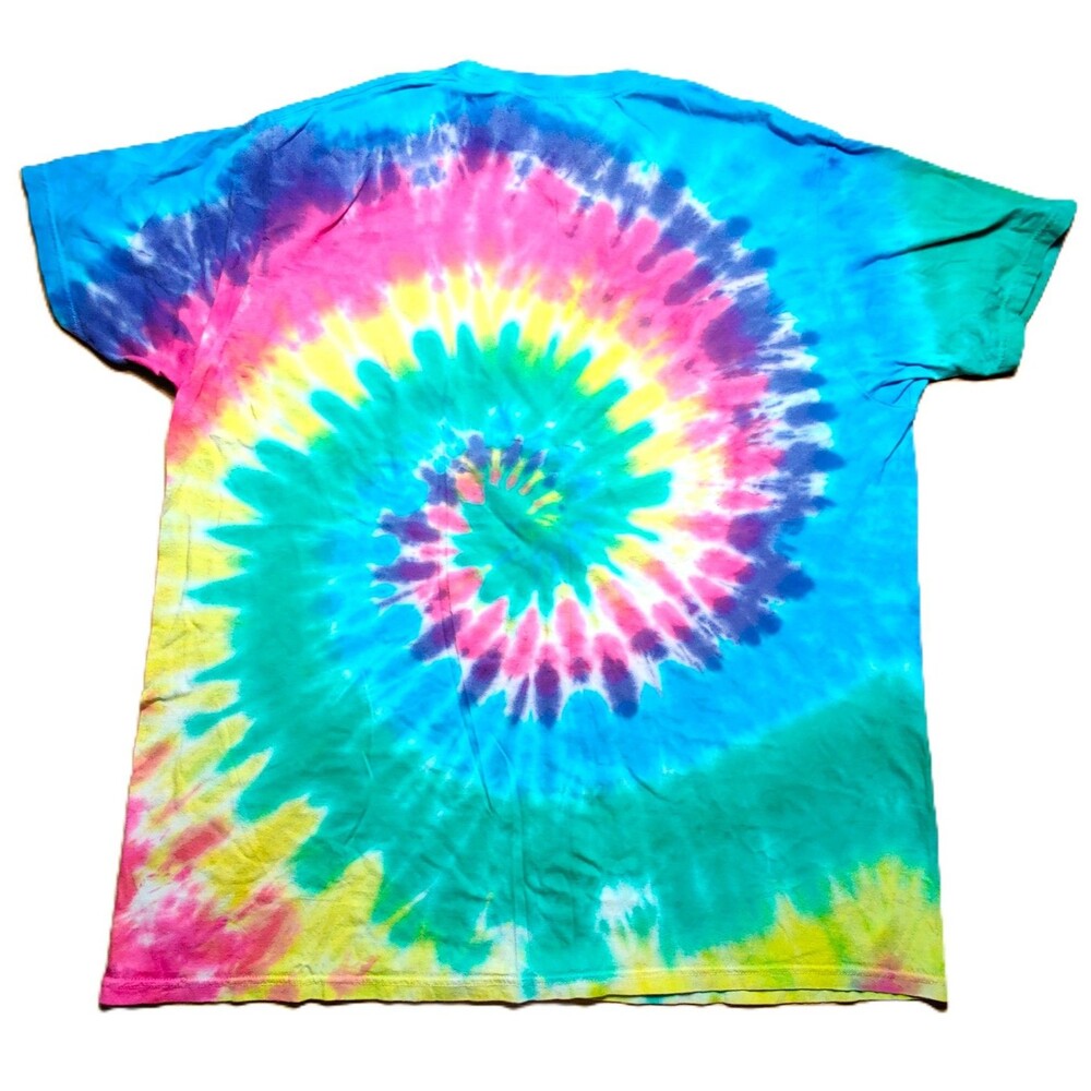 Buc-ee’s Florida Tie Dye T-Shirt XL Extra Large Beaver Logo Spiral Colorful Tee - Picture 2 of 6